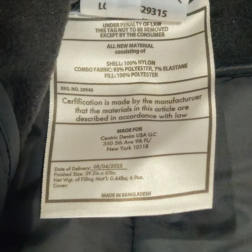 Merrell Men's Hooded Mixed‎ Media Puffer Softshell Jacket, Black, XL